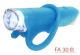 ART.FA 30 B Fanale in silicone blu ALIEN  anteriore con 1 super led bianco(batt.incl.)